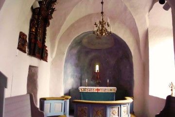 213-06.08. Unterwesg in Falbygden-Kirche von Mularp